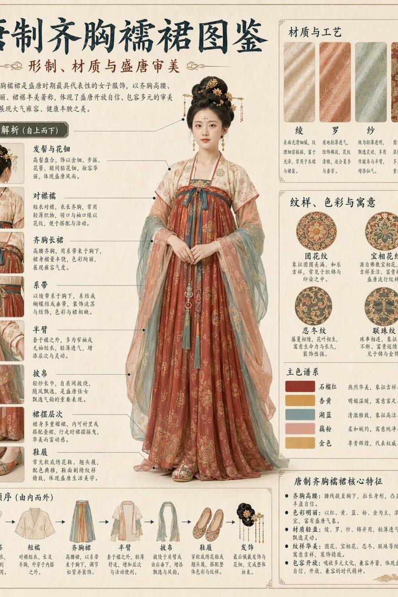 传统服饰信息图