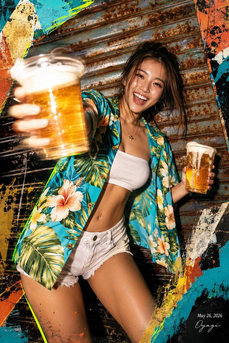 热带啤酒派对海报
