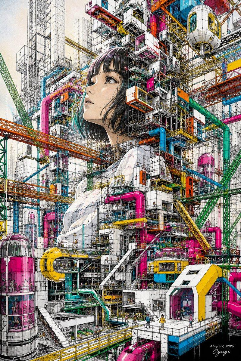 未完成少女巨型结构