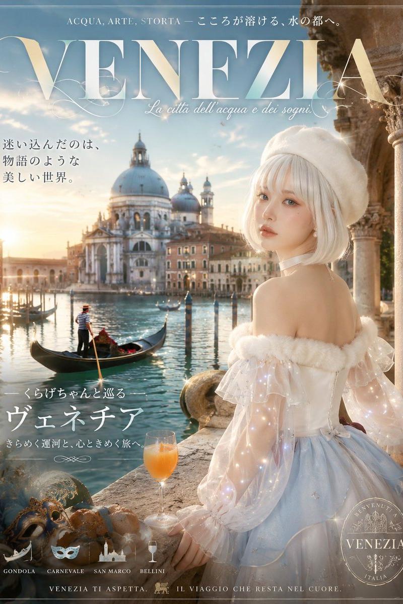 梦幻威尼斯旅行海报