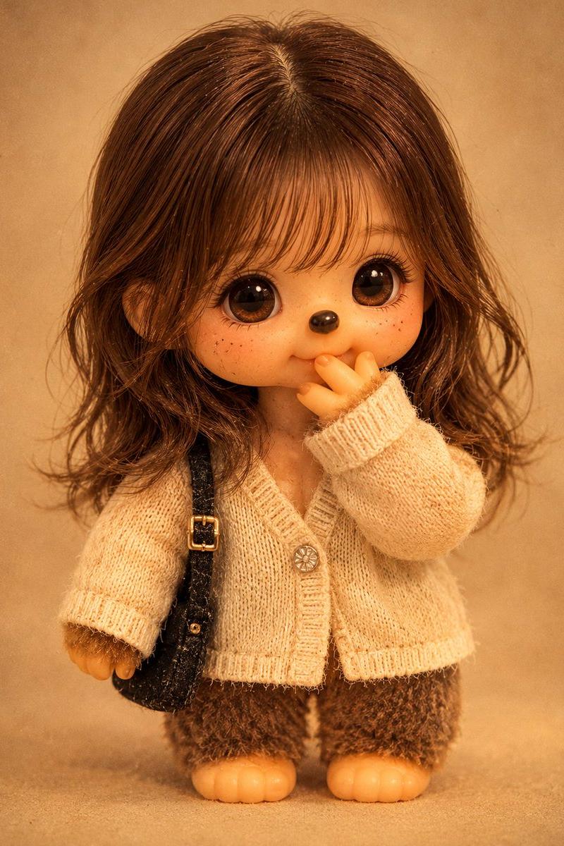 复古 Monchhichi 玩偶转换