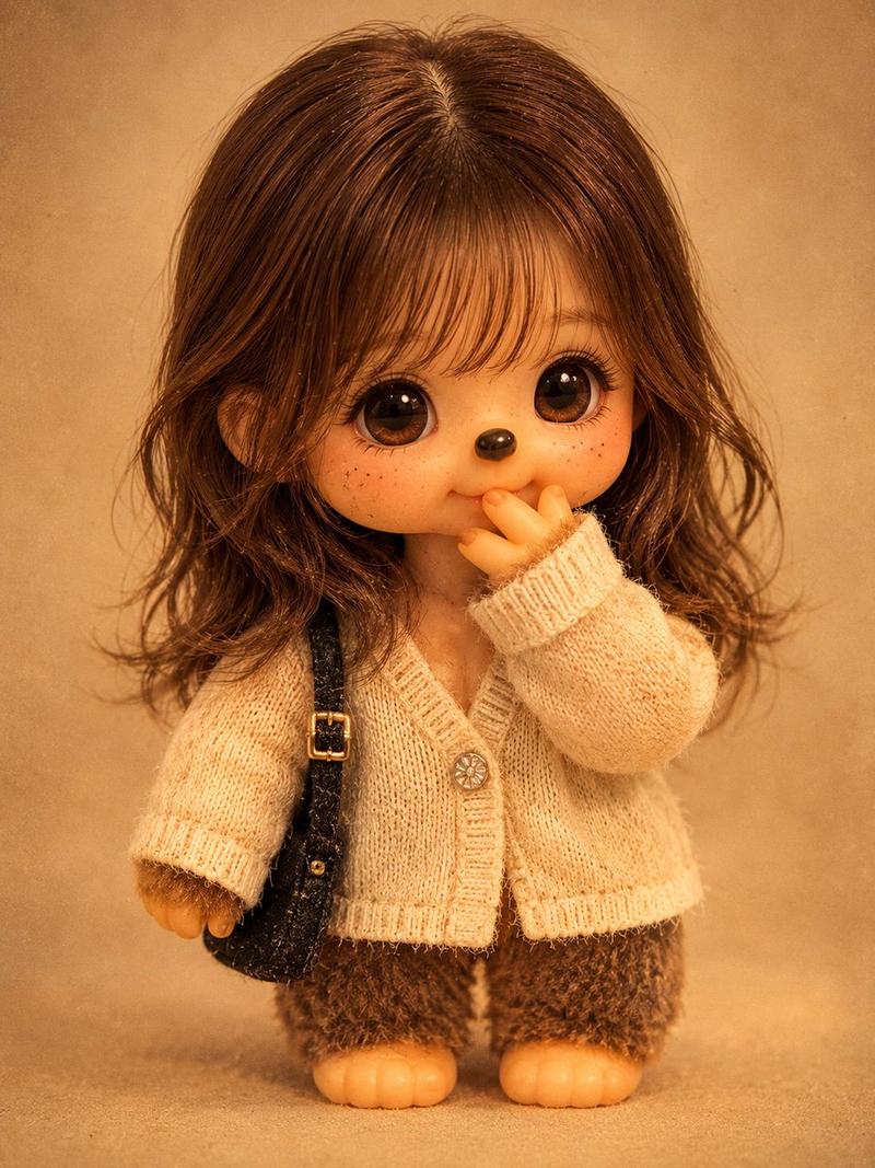 复古 Monchhichi 玩偶转换