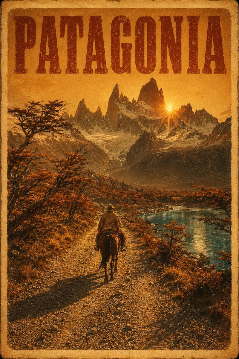 复古 Patagonia 旅行海报