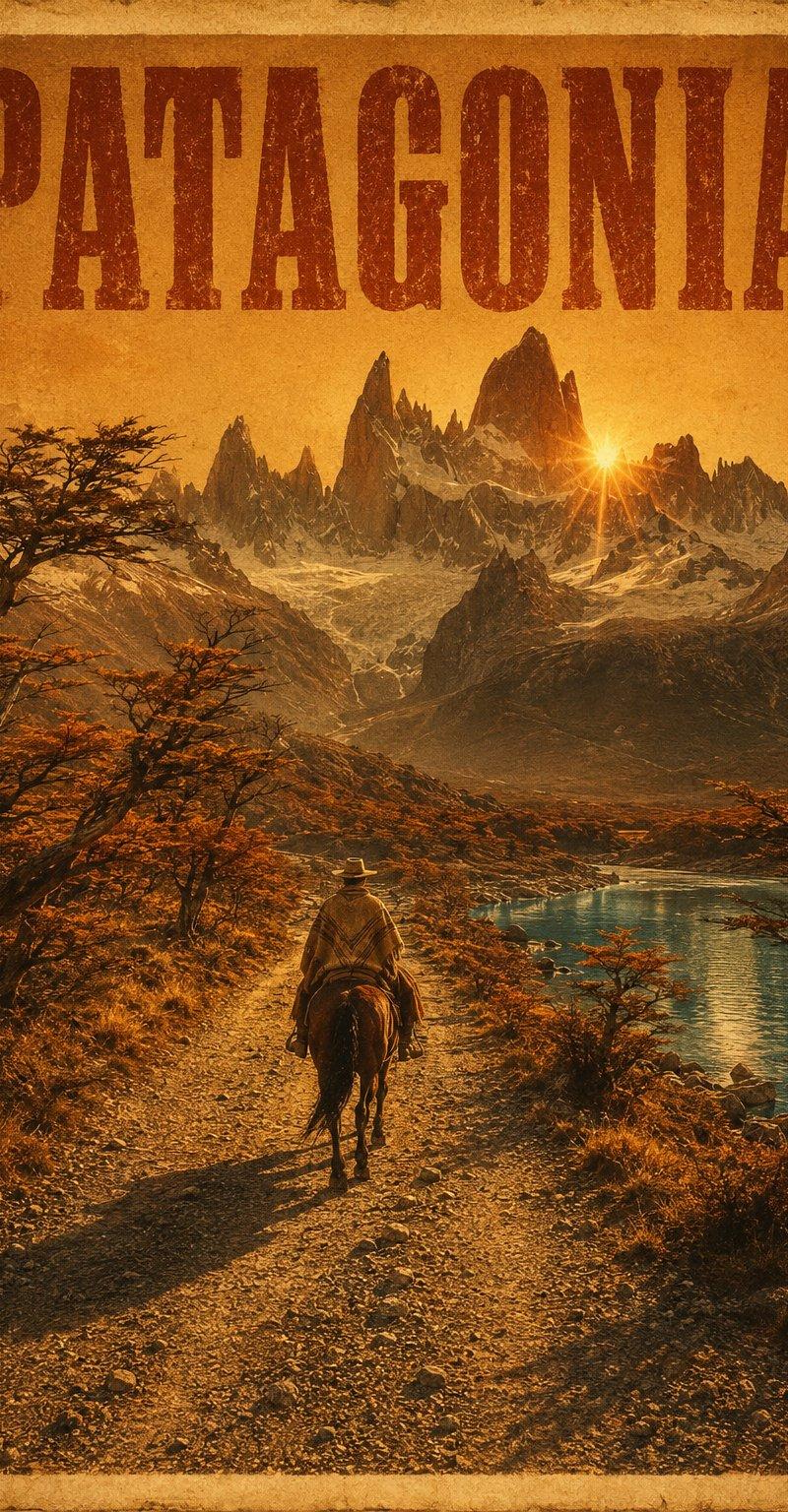 复古 Patagonia 旅行海报