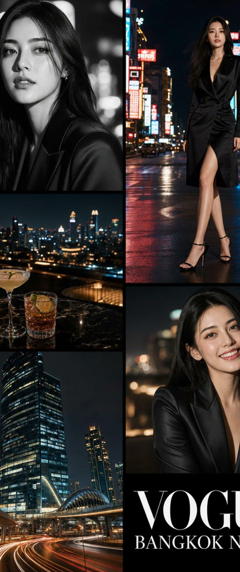 Vogue Bangkok Nights Collage