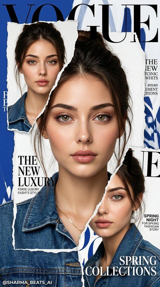 奢华 Vogue 时尚杂志海报