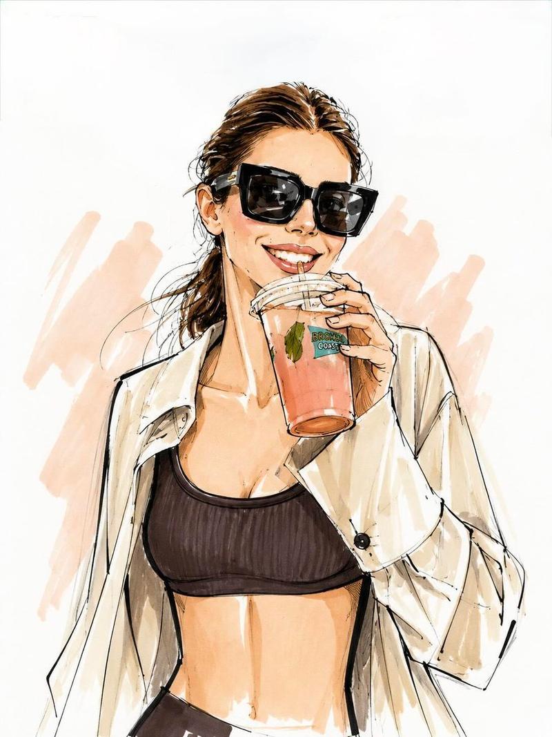 Vogue 风格时尚插画
