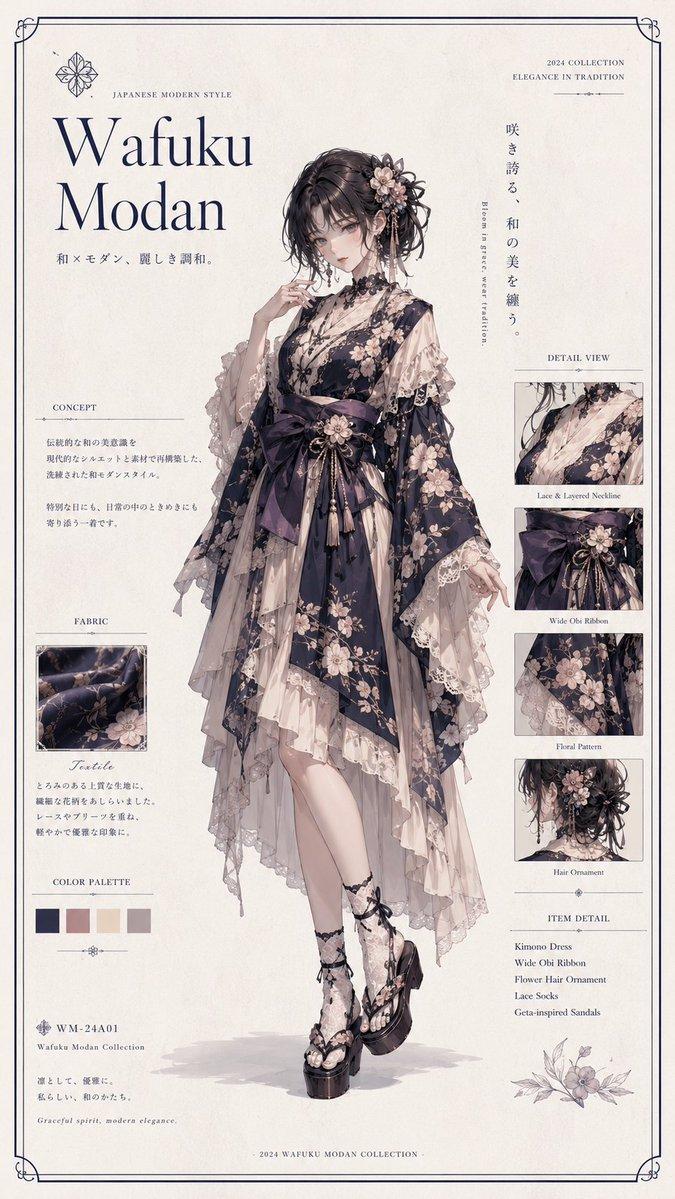 和服现代时尚海报