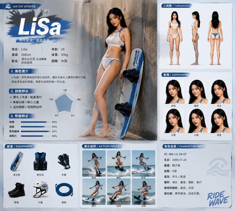 LiSa 滑水角色设定表