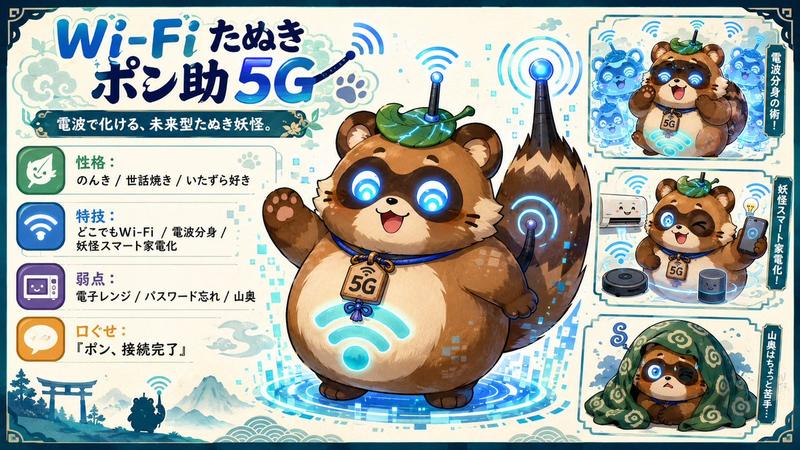 未来风 Wi-Fi 狸猫角色设定集