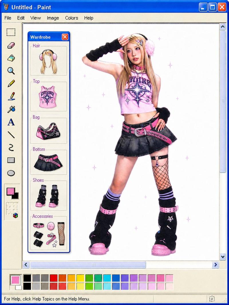 Windows Paint Y2K 穿搭拆解