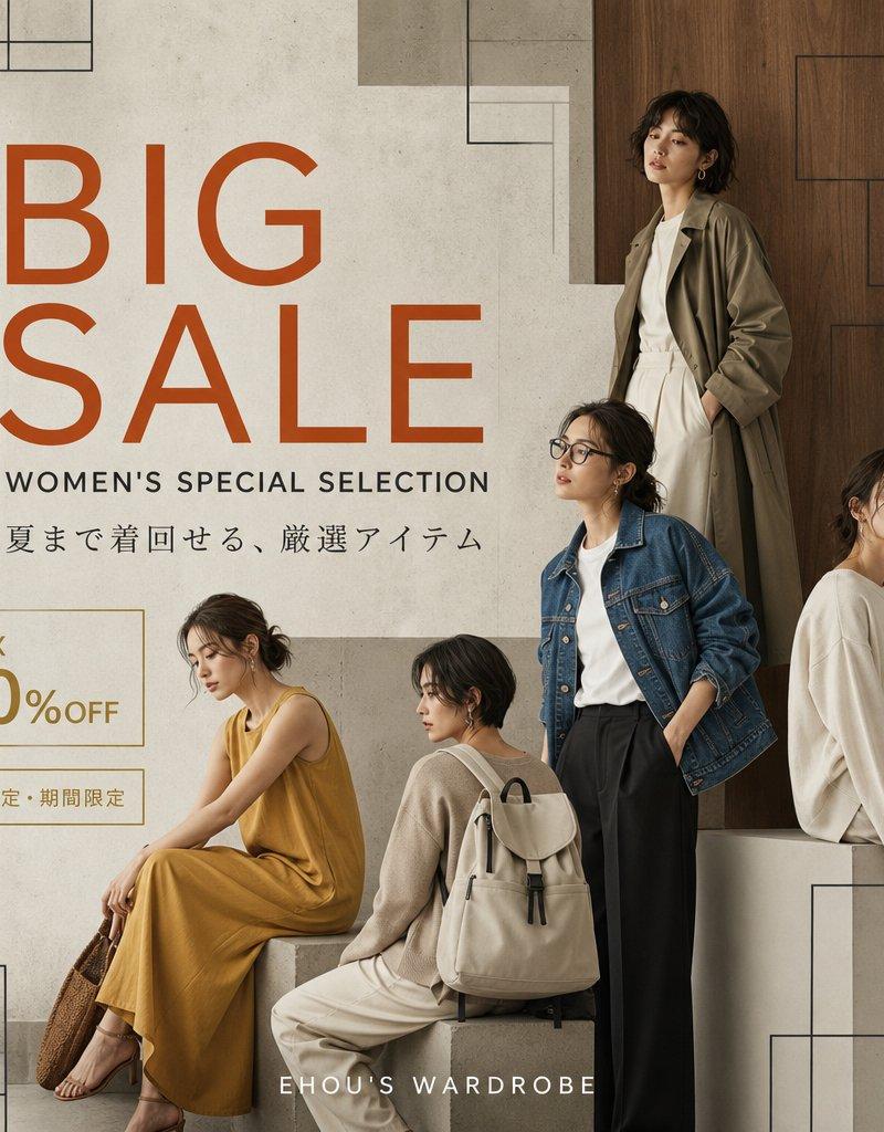 女性时尚大促海报