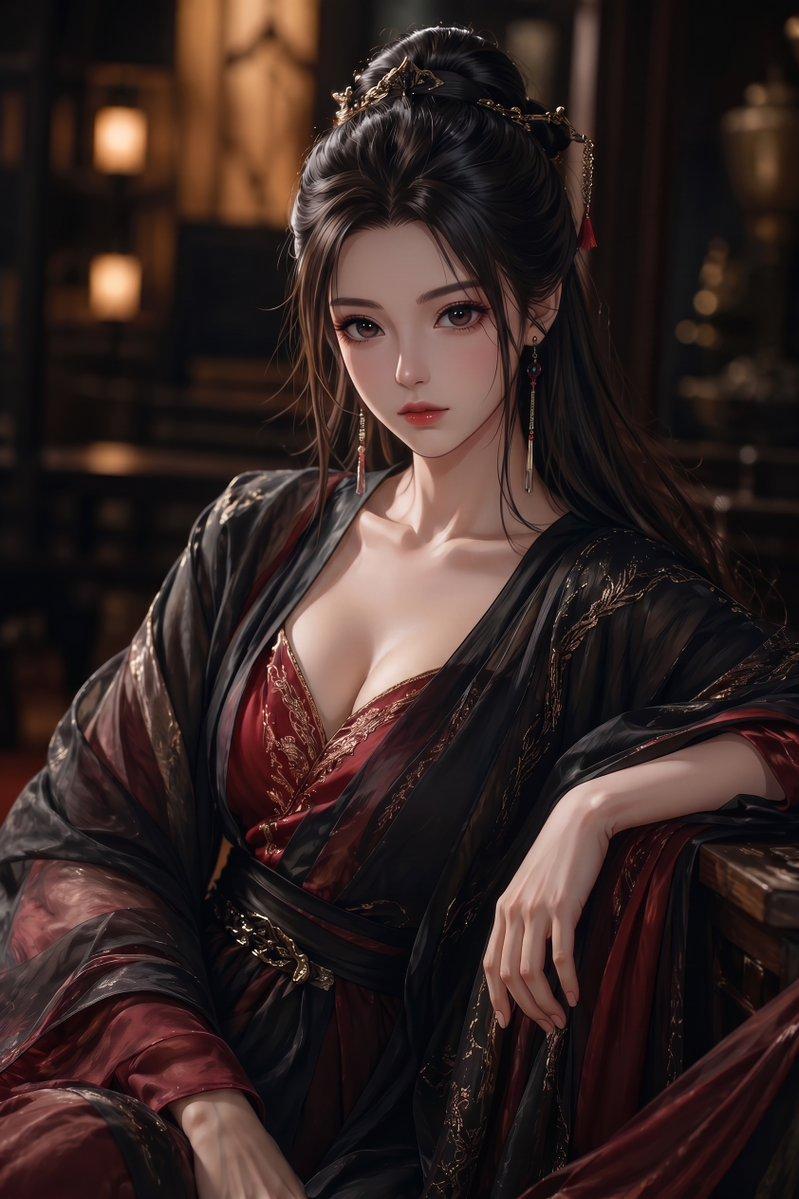Elegant Wuxia Noblewoman Portrait