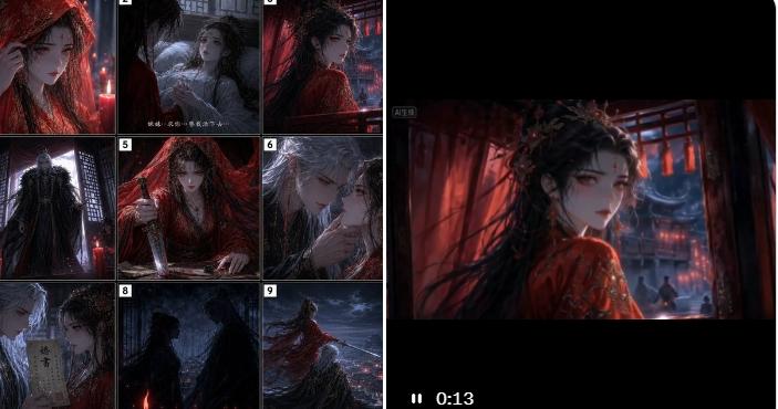 暗黑奇幻故事板与视频预览