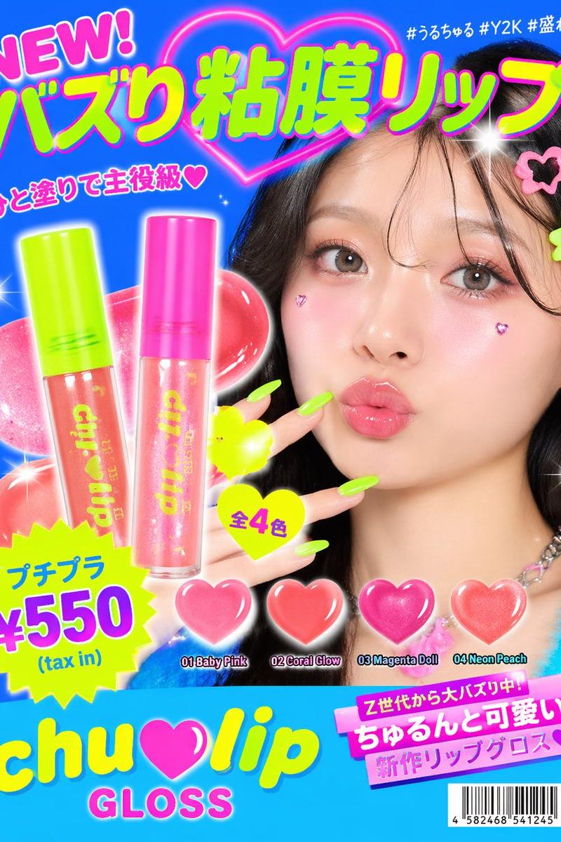 Y2K 日系唇彩广告