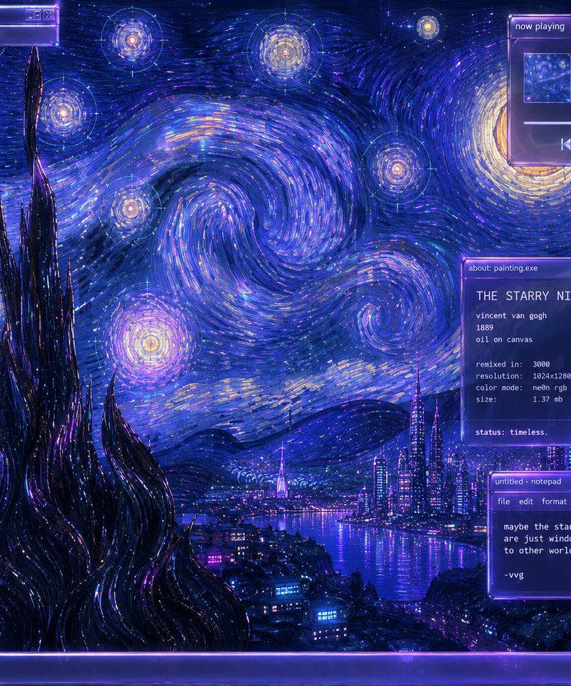 Y2K 星夜桌面
