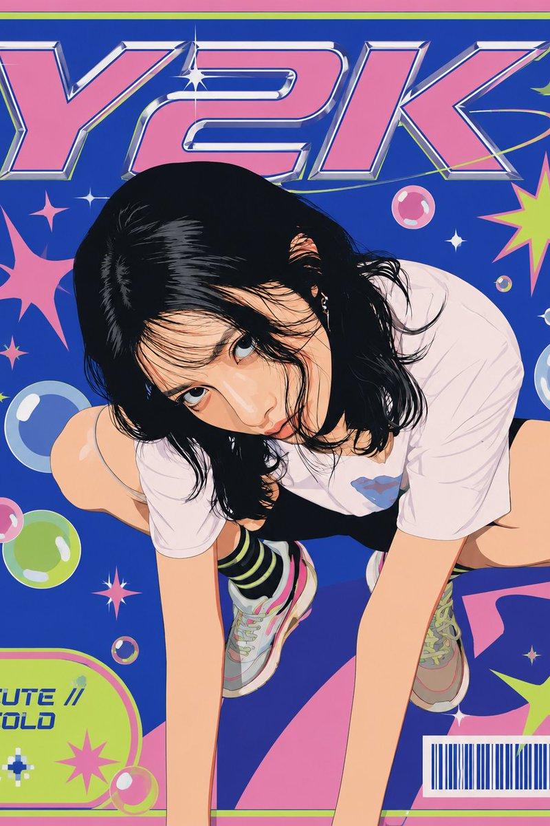 Y2K 矢量杂志封面