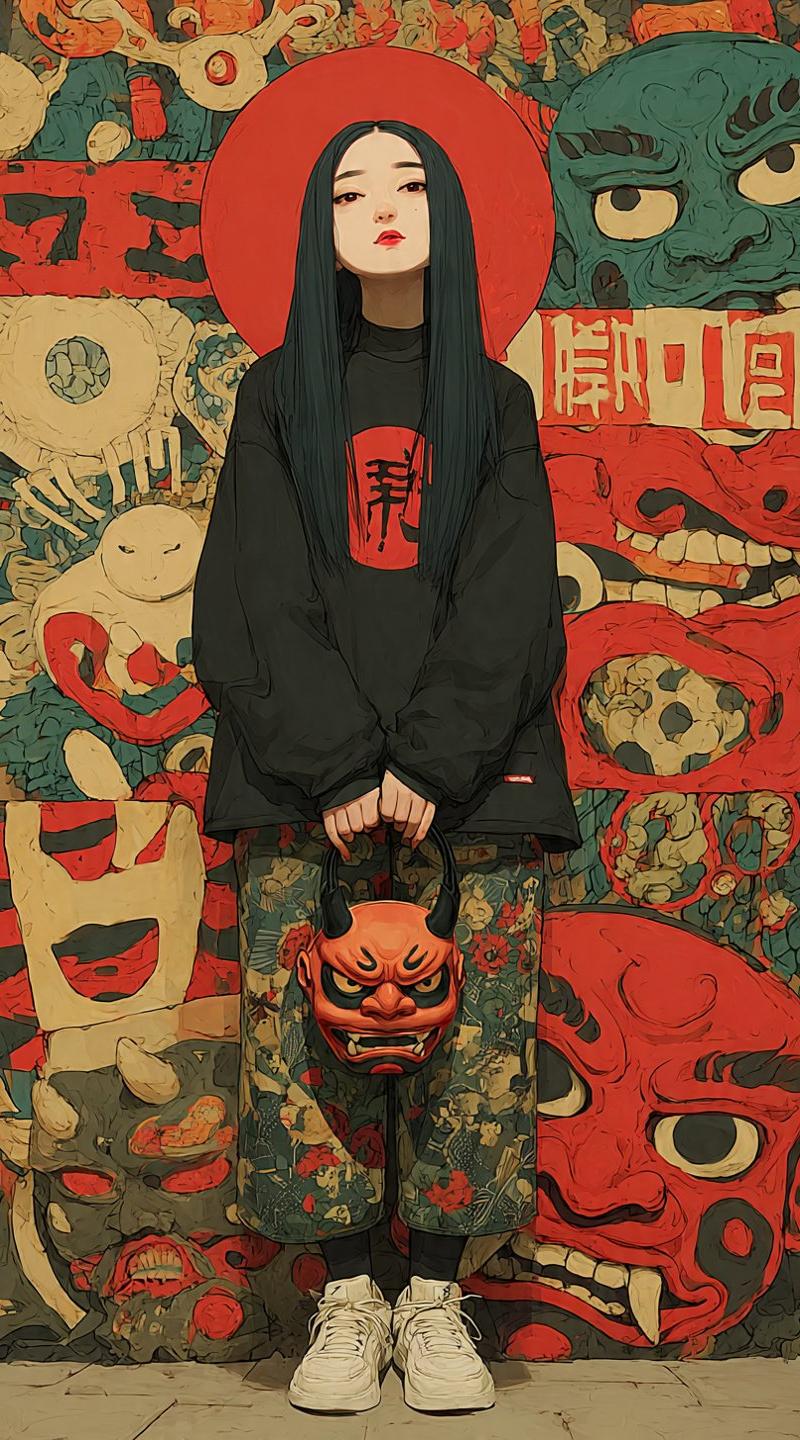 妖怪街头服饰风格形象肖像