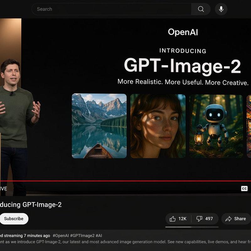 YouTube 直播演示界面模型