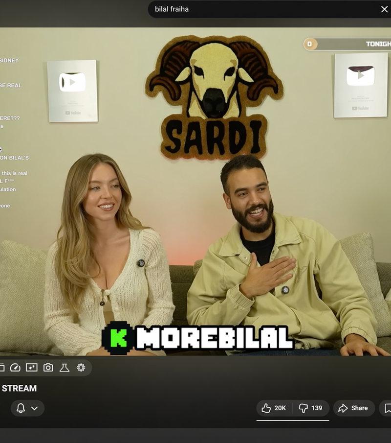YouTube 直播界面模型