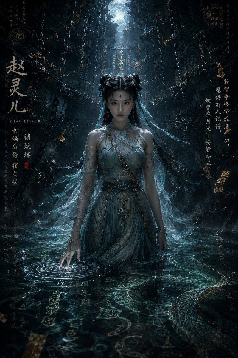赵灵儿仙气飘飘的仙侠海报