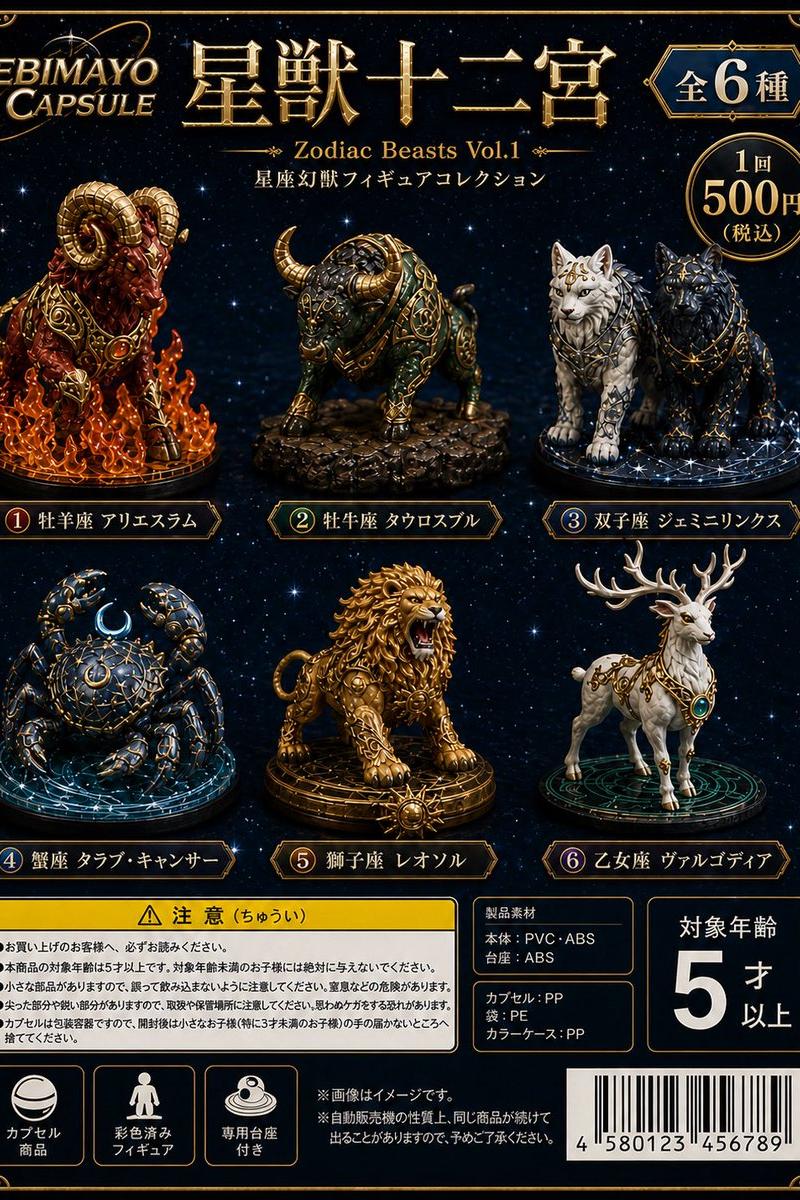 十二星座神兽扭蛋包装