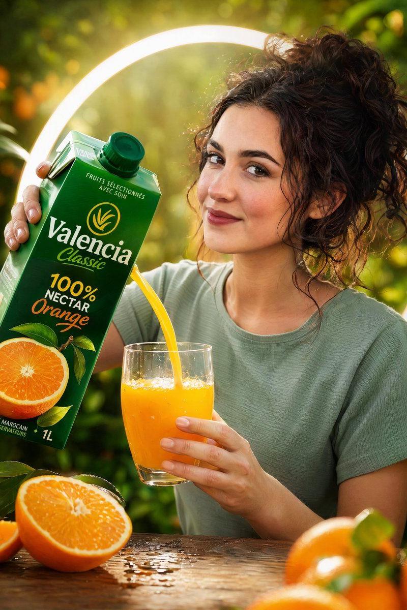E-commerce Main Image - Orange Nectar Product Advertisement