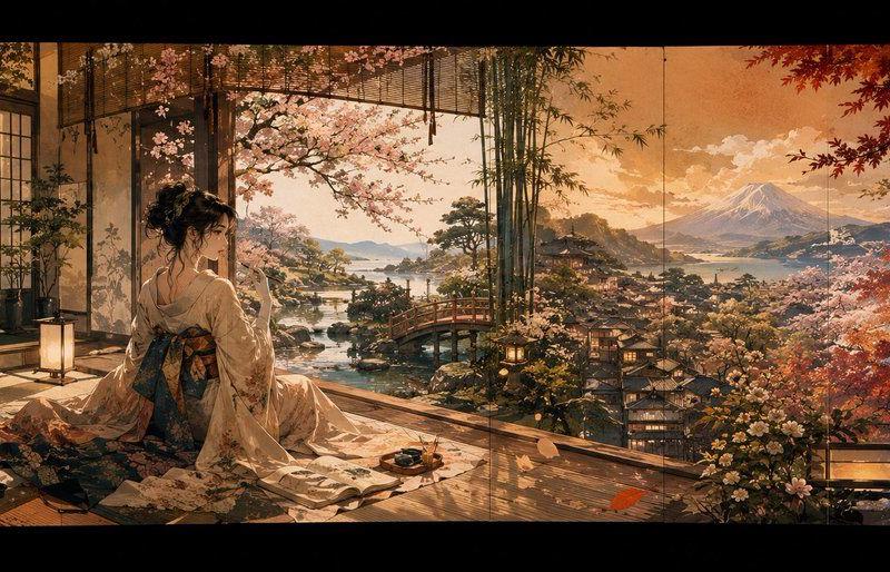 YouTube 缩略图 - 四季日本全景