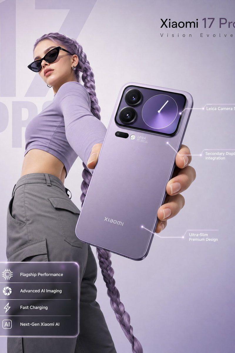 E-commerce Main Image - Premium Lavender Smartphone Advertisement