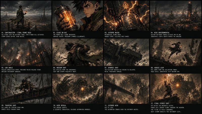 Comic / Storyboard - Kai Industrial Titan Storyboard