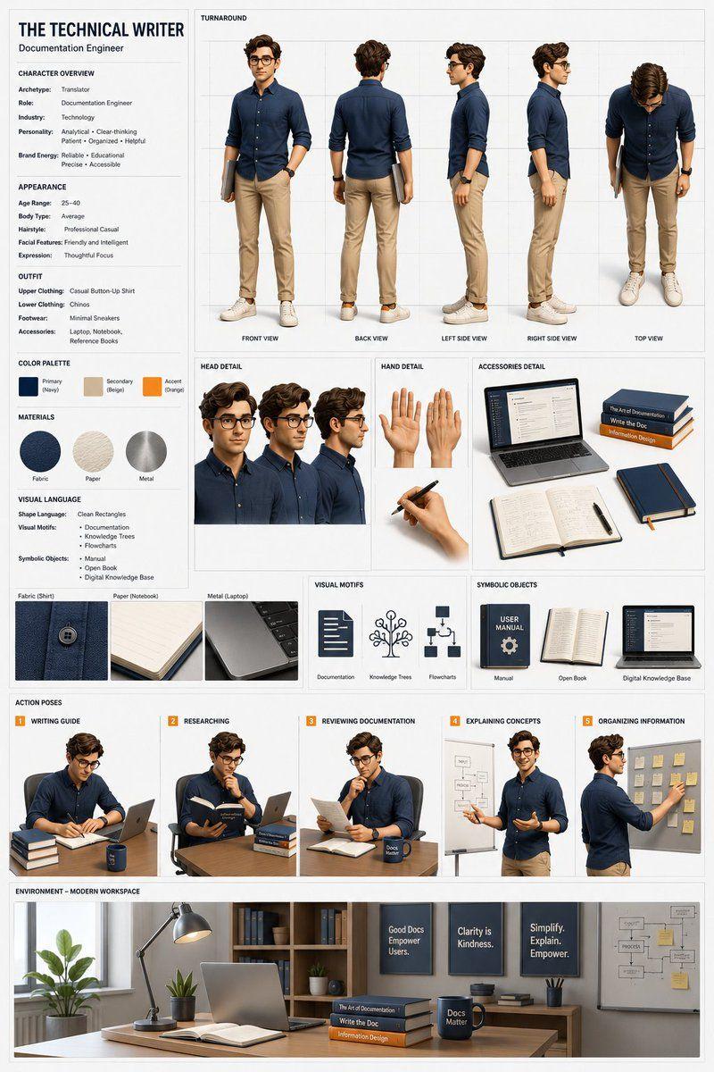 Comic / Storyboard - Professional 3D Character Concept Sheet