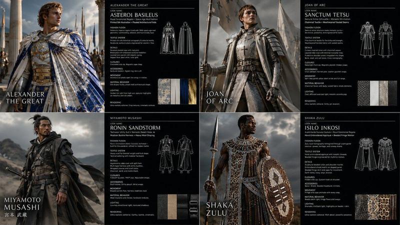 Comic / Storyboard - Warrior Fashion Fusion Designer