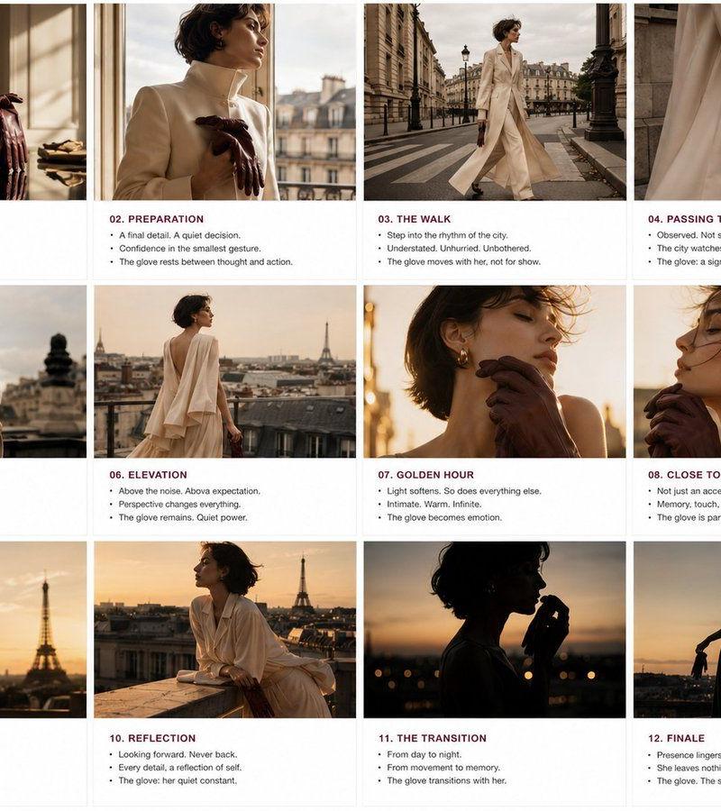 Comic / Storyboard - Luxury Fashion Editorial Storyboard