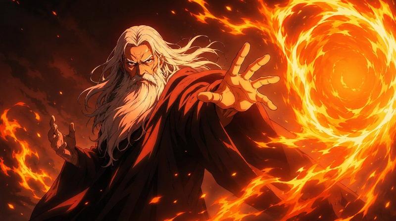 Comic / Storyboard - Anime Fire Sorcerer