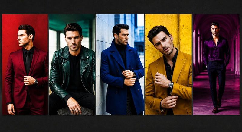 Product Marketing - Five-Panel Luxury Menswear Collage
